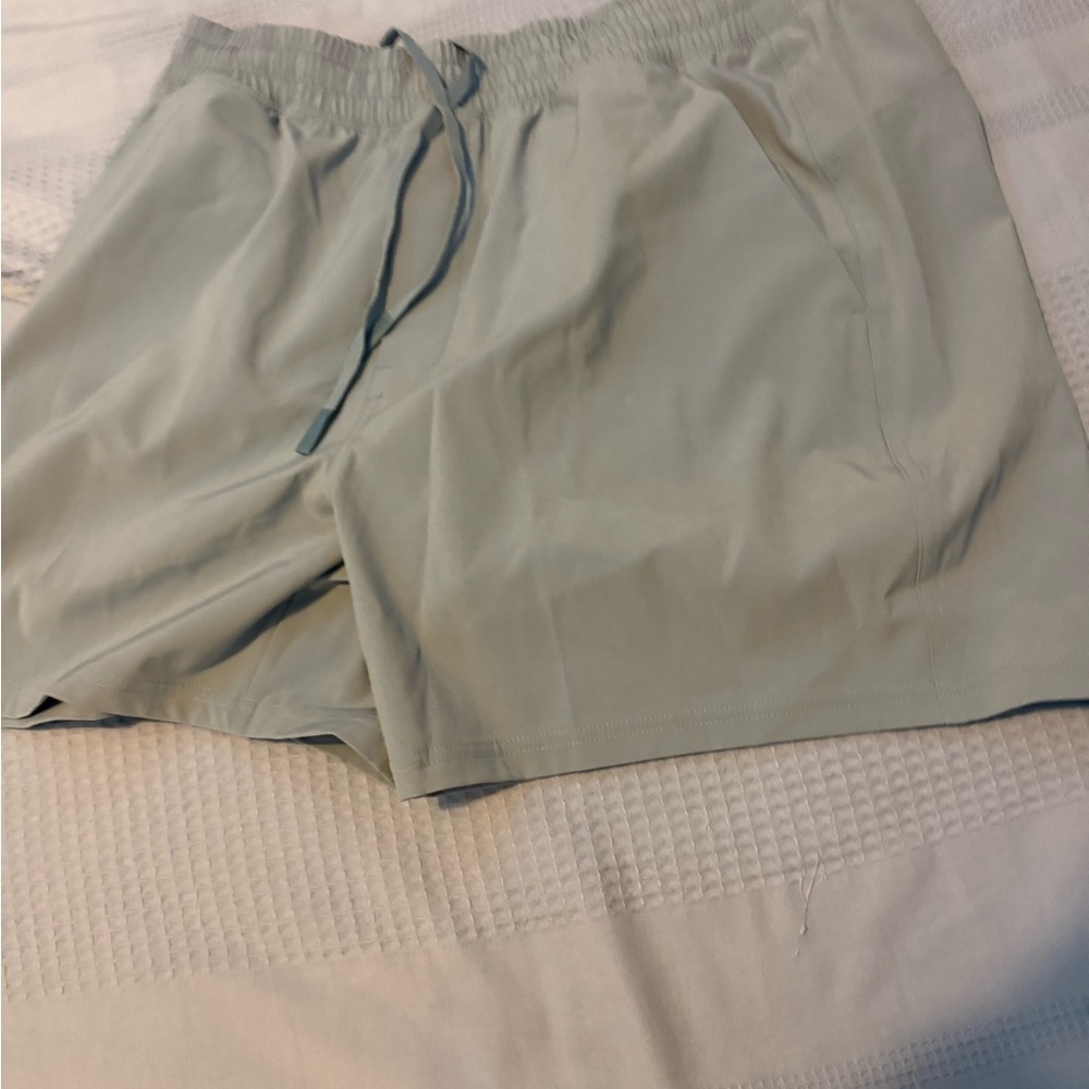 Light Gray Drawstring Shorts